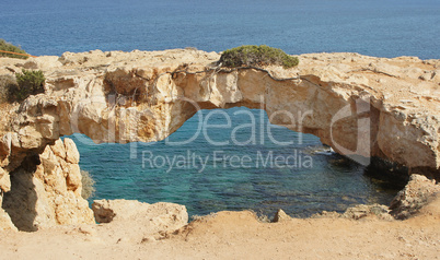 Natural bridge, Cape Greko, Cyprus