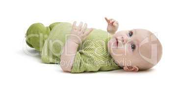 toddler isolated on white background