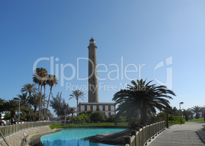 leuchtturm in maspalomas, gran canaria