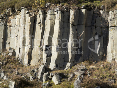 old basalt quarry in The Ore Mountains
