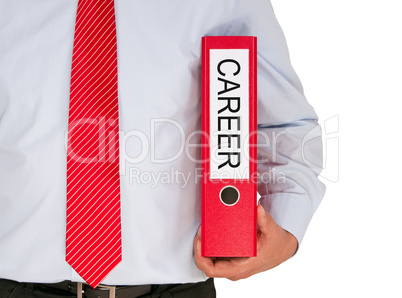 career - businessman with binder