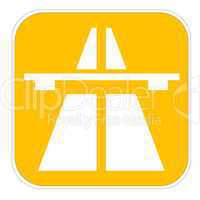 yellow highway icon