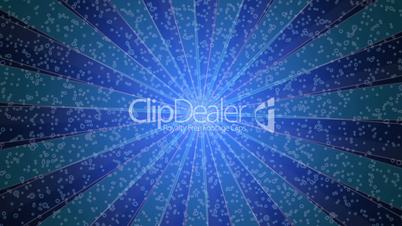 abstract radial loop motion background,  blue particle