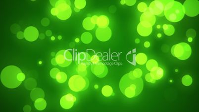bokeh green, abstract particle background