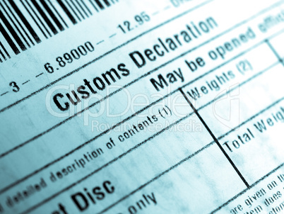 Customs declaration