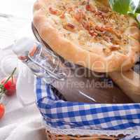 onion tart and federweisser(nouveau)