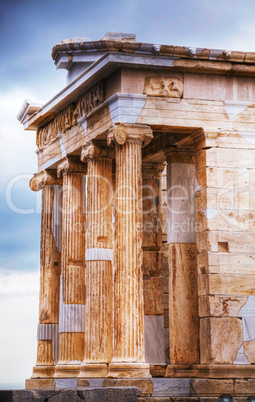 Temple of Athena Nike close up at Acropolis