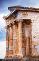 Temple of Athena Nike close up at Acropolis