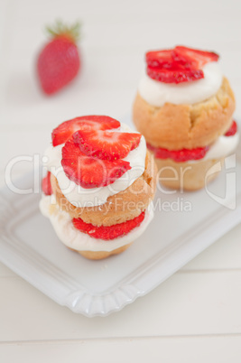 Erdbeer Shortcake Cupcakes