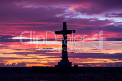 catholic cross silhouette