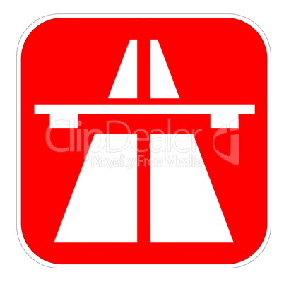 red highway icon