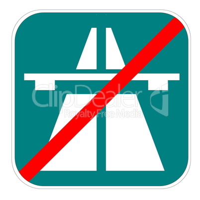 swiss highway end icon