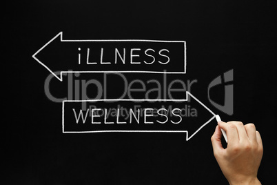 wellness or illness concept