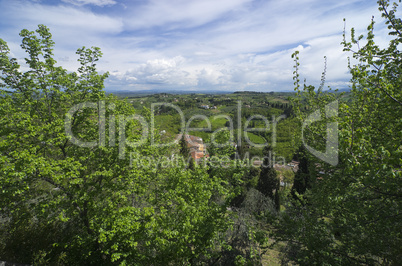 Landschaft in der Toskana, Italien - Landscape in tuscany, italy