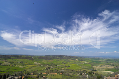 Landschaft in der Toskana, Italien - Landscape in tuscany, italy