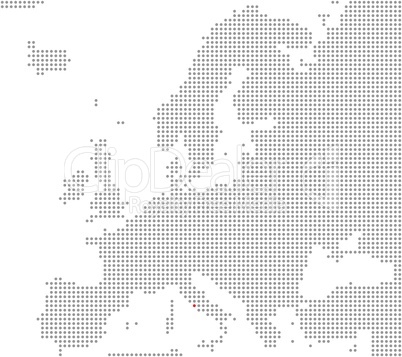 Pixelkarte Europa: Rom liegt hier