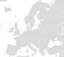 Pixelkarte Europa: Warschau liegt hier