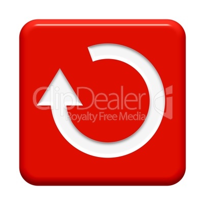 Roter Button: Pfeil kreisförmig