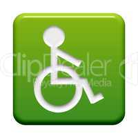 Button grün: Rollstuhlsymbol