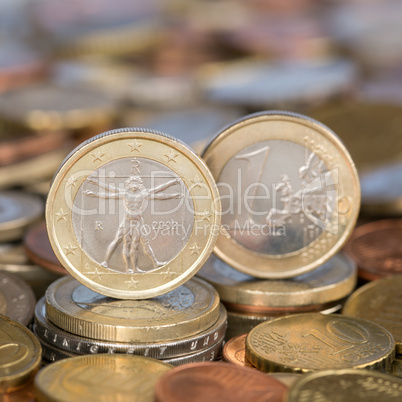 1 Euro Münze aus Italien