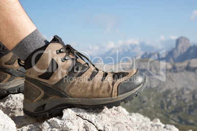 Wanderschuhe zum Wandern in den Bergen