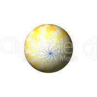 Yellow Abstract Globe