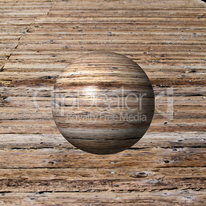 Wooden Globe