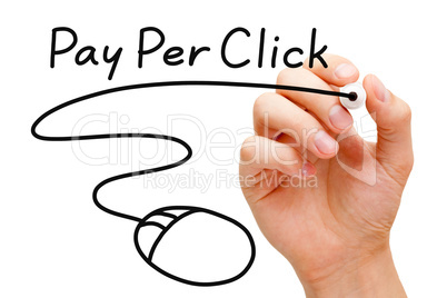 pay per click mouse concept