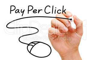 pay per click mouse concept