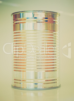 Retro look Tin can