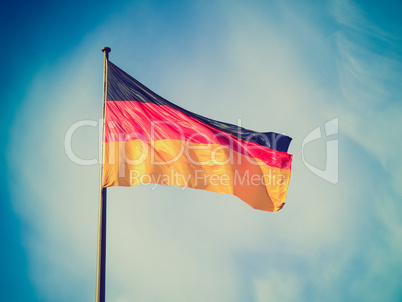 Retro look German flag