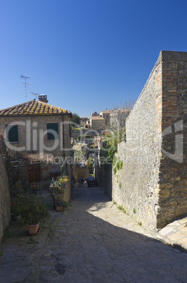 Dorfansicht Volterra, Toskana - City view of Volterra, Tuscany