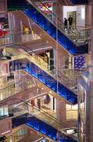 three escalators in shopping centre rio