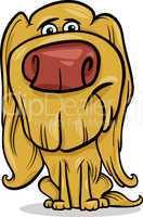 hairy dog cartoon illustration