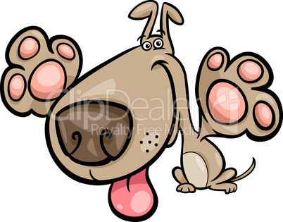 cute dog cartoon illustration