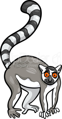 lemur animal cartoon illustration