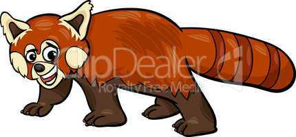 red panda animal cartoon illustration