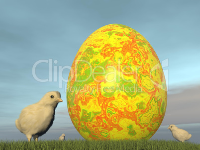 easter egg - 3d render
