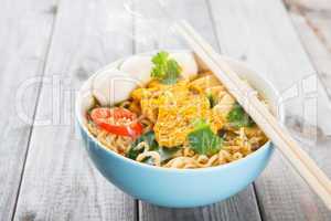 curry instant noodles soup