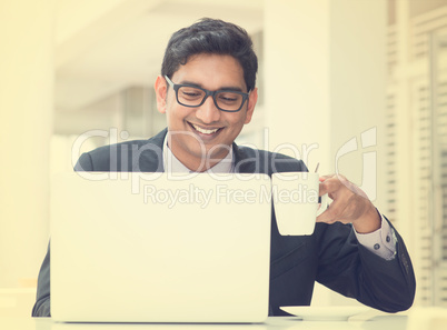 vintage young asian indian businessman