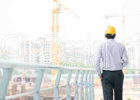 asian indian male contractor engineer