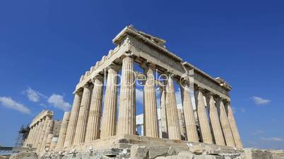 time lapse ancient acropolis in athens greece