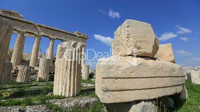 Ancient Acropolis in Athens Greece