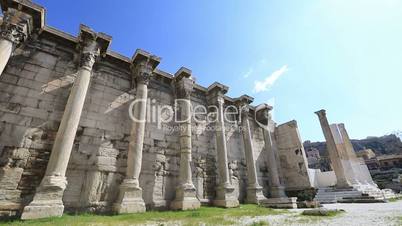 Hadrian's Library in Acropolis Athens Greece