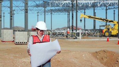 female civil engineer on jobsite