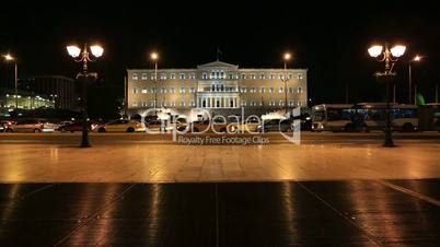 Parliament Building Capital Cities Athens at Night