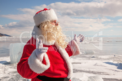 Santa Claus standing outdoors