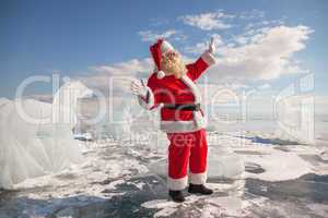 Santa Claus standing outdoors