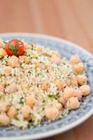 Couscous Salat mit Kichererbsen