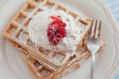 Frühstücks Waffeln